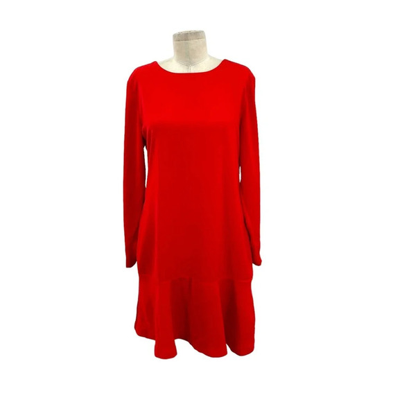 Karen by Simonsen‎ Mab Shift Drop Waist Red Dress in Red Size 38 / US 6 - Picture 2 of 10